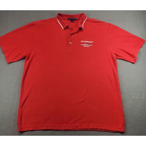 USS Vandergrift FFG-48 Polo Shirt Red Mens L Large Embroidered Golf Rugby